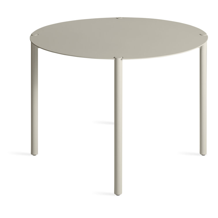 Putty Round Contemporary Metal Dining Table