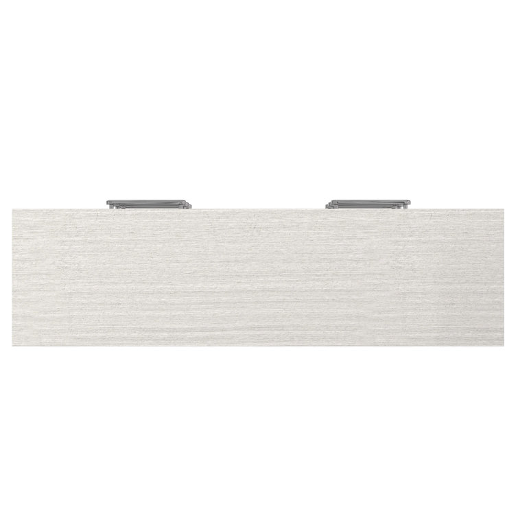 Gray 68'' Modern Soft Close 6-Drawer Dresser with Metal Accents