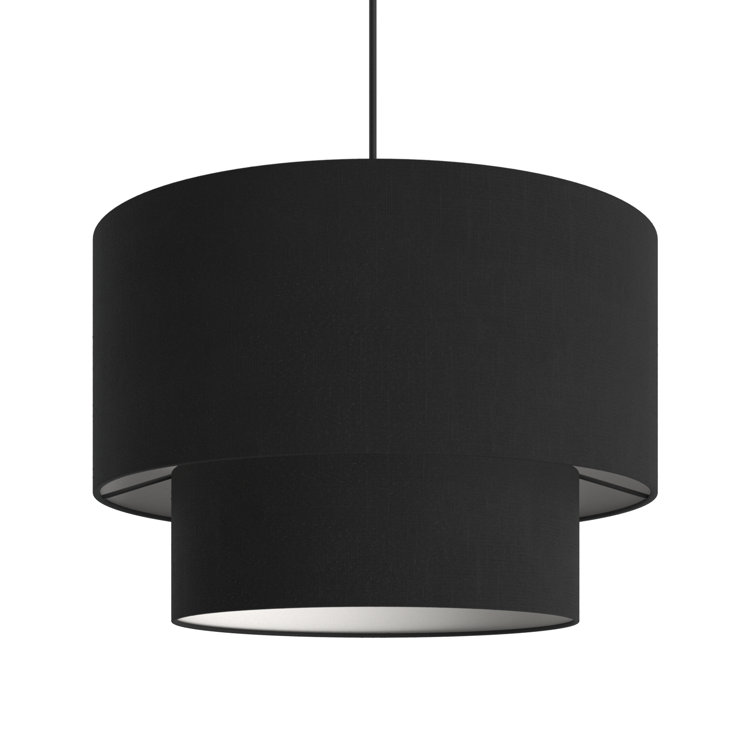 Bainbridge 20" Black LED Indoor/Outdoor Drum Chandelier