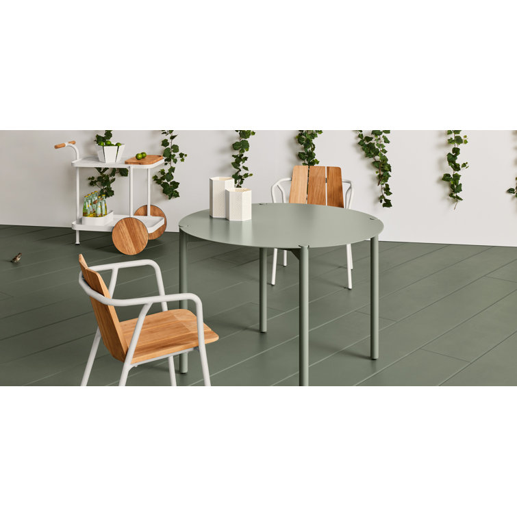 Oblivion Black Round Metal Dining Table