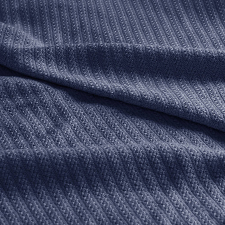 Navy Blue King Size Cotton Machine Washable Blanket