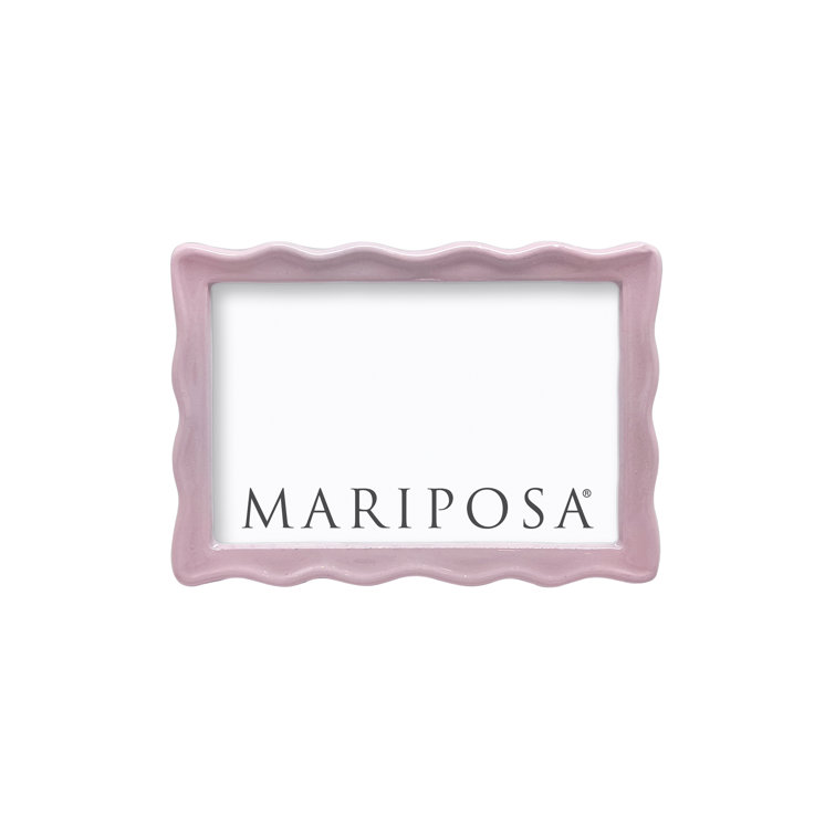 Mariposa Pink Wavy 4x6 Aluminum Tabletop Frame