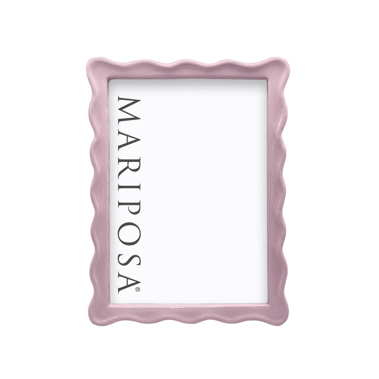 Wavy Pink 5x7 Aluminum Picture Frame