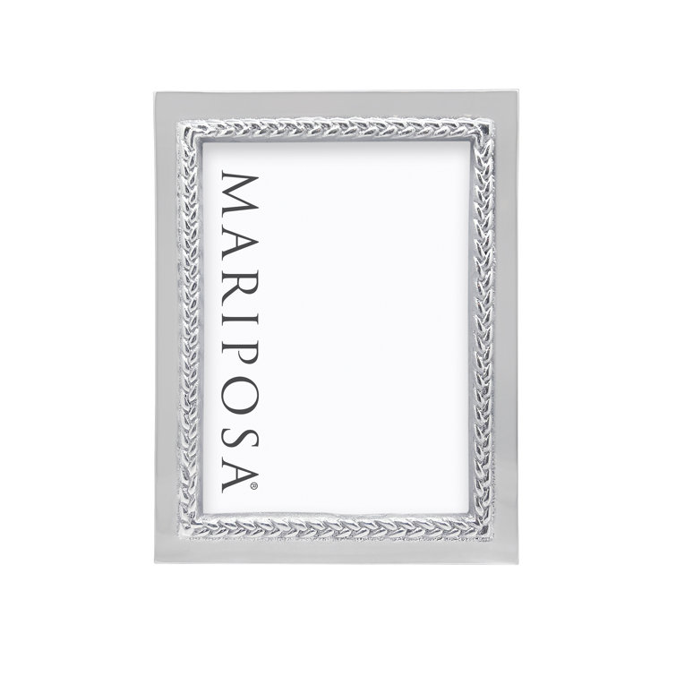 Braided Silver Aluminum 5x7 Picture Frame