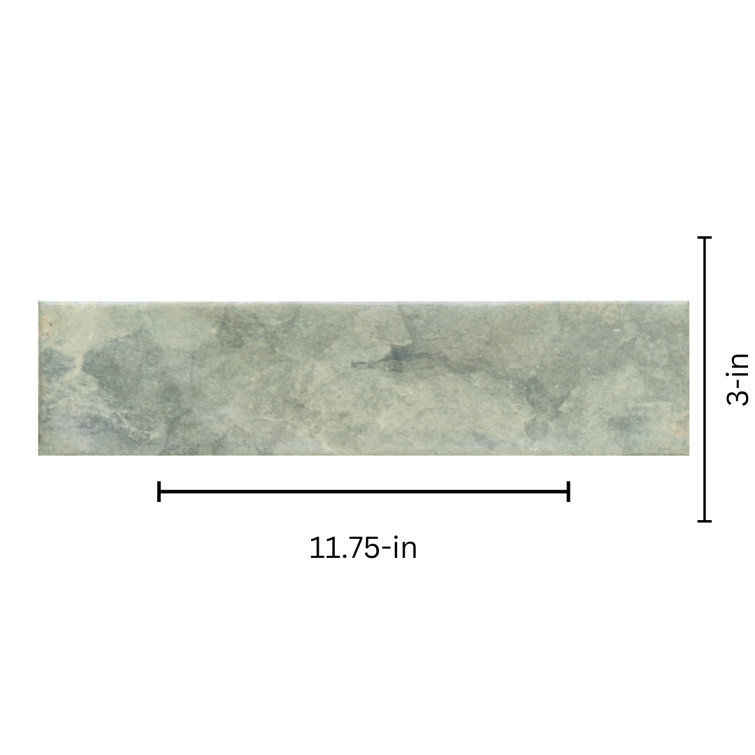 Avila Green 3" x 12" Ceramic Subway Wall Tile