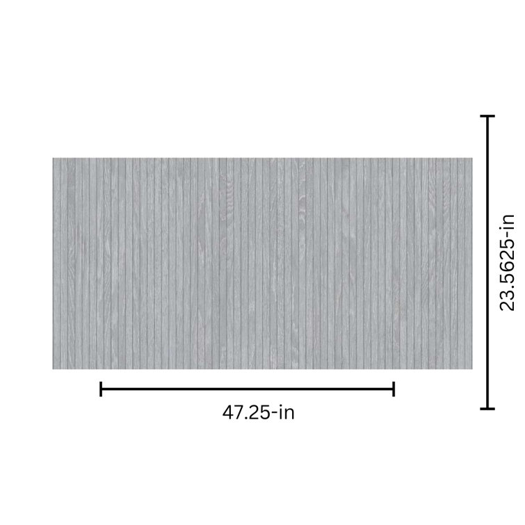 Marqueterie White 24" x 48" Porcelain Wood Look Tile
