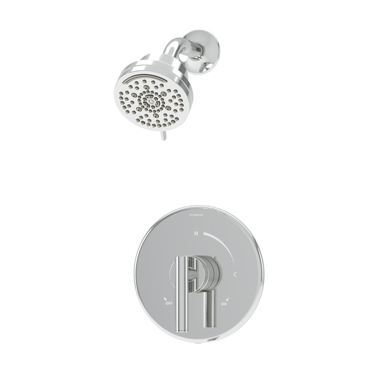 Dia Chrome Wall Mounted Shower Faucet Trim Kit