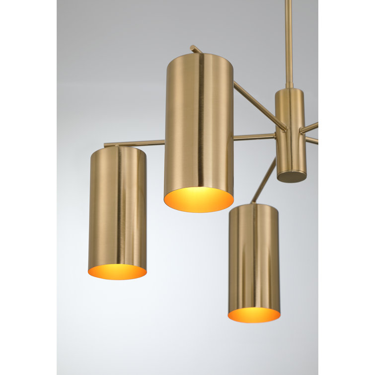 Noble Brass 5-Light Adjustable Metal Chandelier