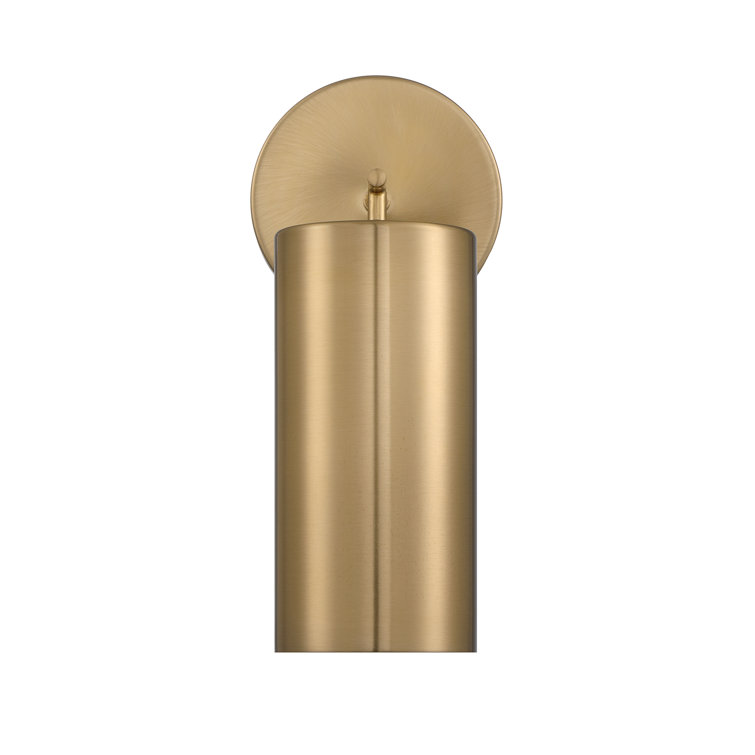 Noble Brass Dimmable Metal Cylinder Wall Sconce