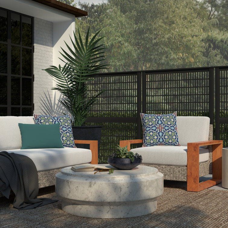 Antica Multi 20" UV-Resistant Acrylic Outdoor Pillow Cover