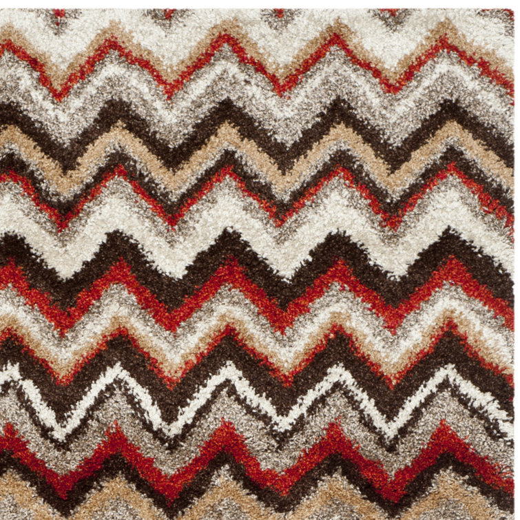 Tahoe Multicolor Stripe 4' x 6' Synthetic Easy Care Rug
