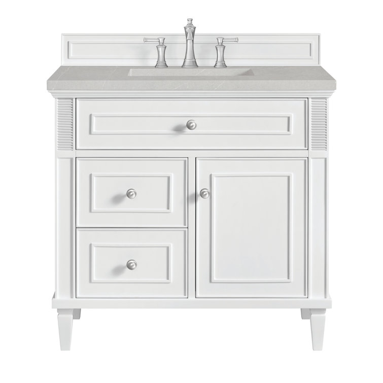 Lorelai 36" Bright White Plywood Single Vanity