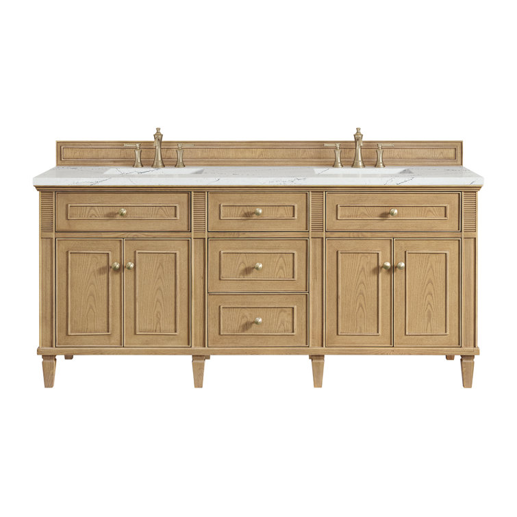 Lorelai 72" Natural Oak Double Freestanding Vanity