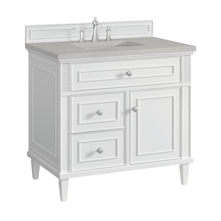 Lorelai 36" Bright White Plywood Single Vanity