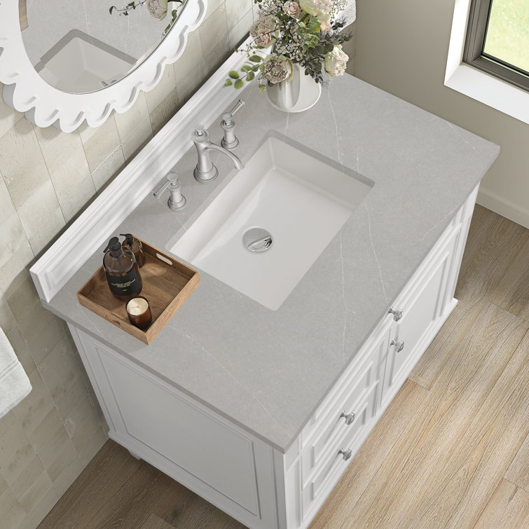 Lorelai 36" Bright White Plywood Single Vanity