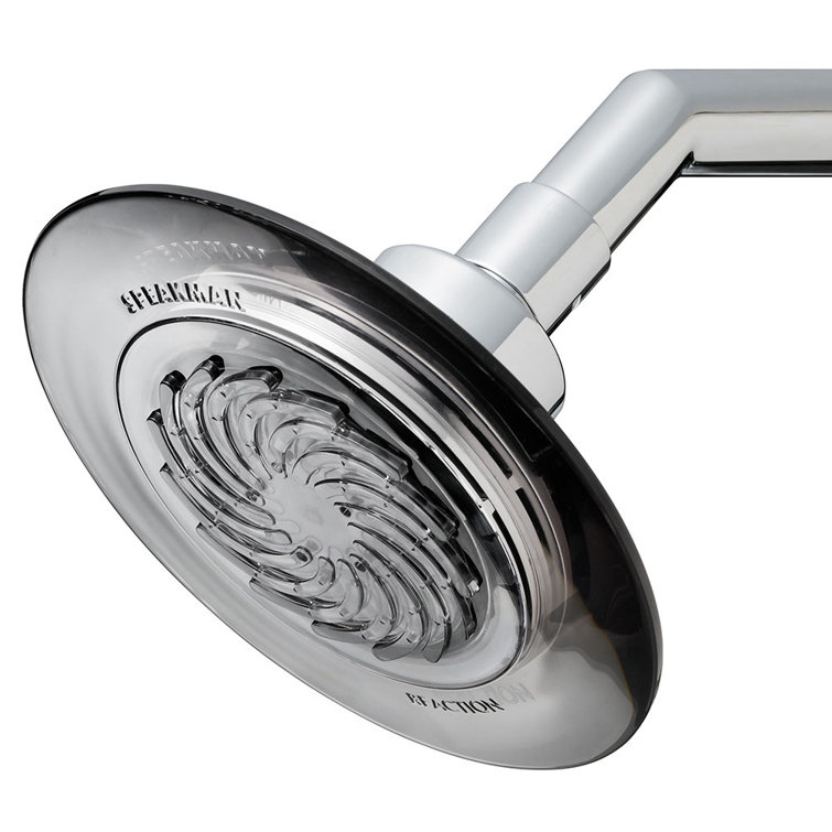Smokey Gray Chrome Multi-Head Wall Mounted Showerhead
