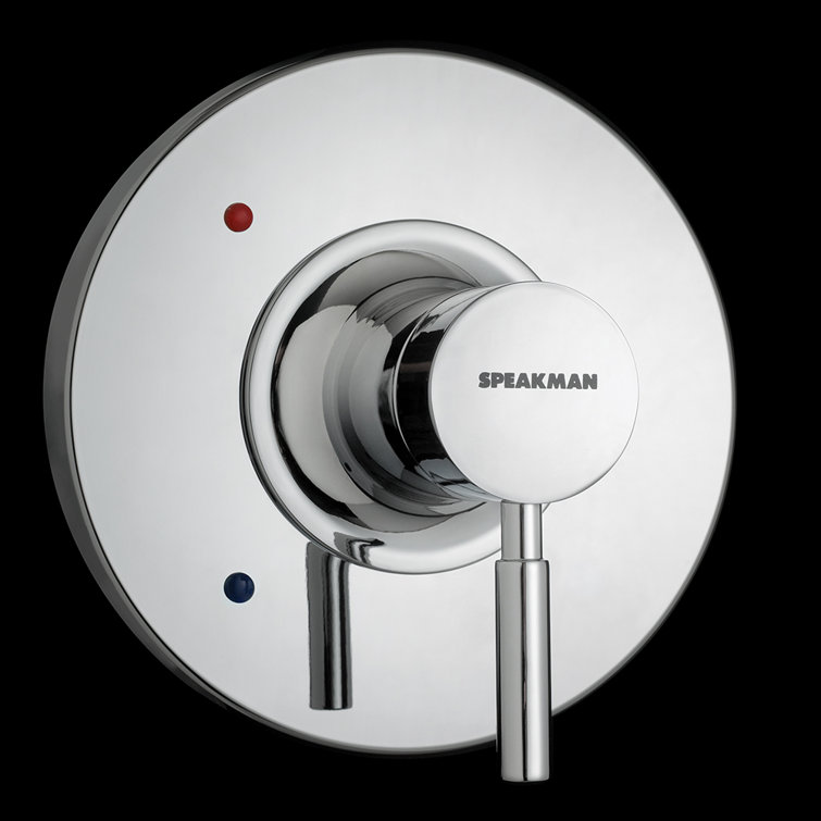 Polished Chrome Modern Lever Shower Valve Trim