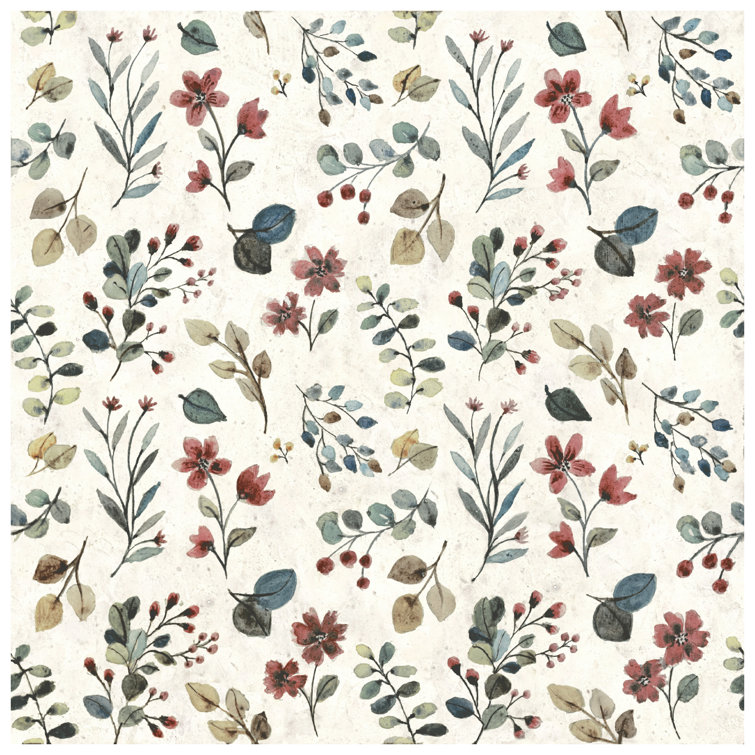 Garden Beige and Multicolor Floral Porcelain Wall & Floor Tile