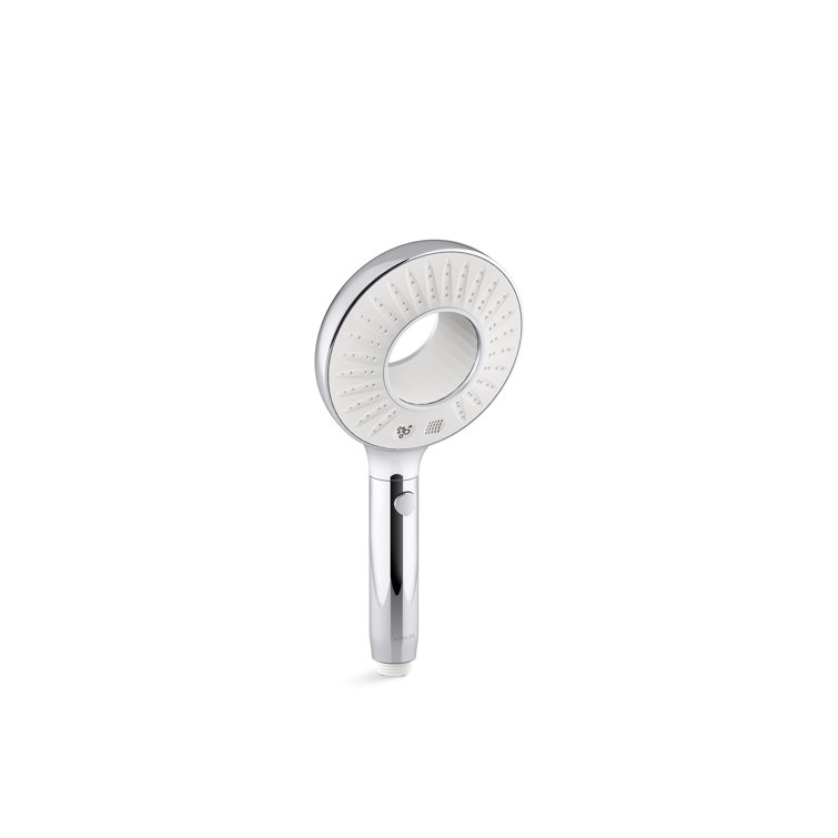 Polished Chrome Handheld Two-Function Showerhead with Cleansing Device