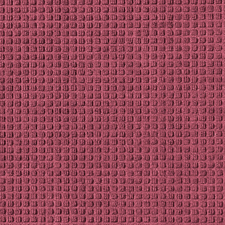 Bordeaux Rubber Outdoor Door Mat with Cube Pattern