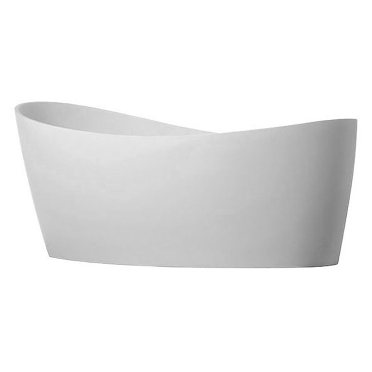 Dune 59'' Matte White Freestanding Oval Bathtub