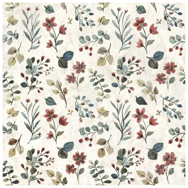 Garden Beige and Multicolor Floral Porcelain Wall & Floor Tile