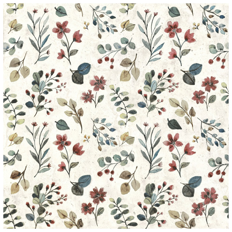 Garden Beige and Multicolor Floral Porcelain Wall & Floor Tile