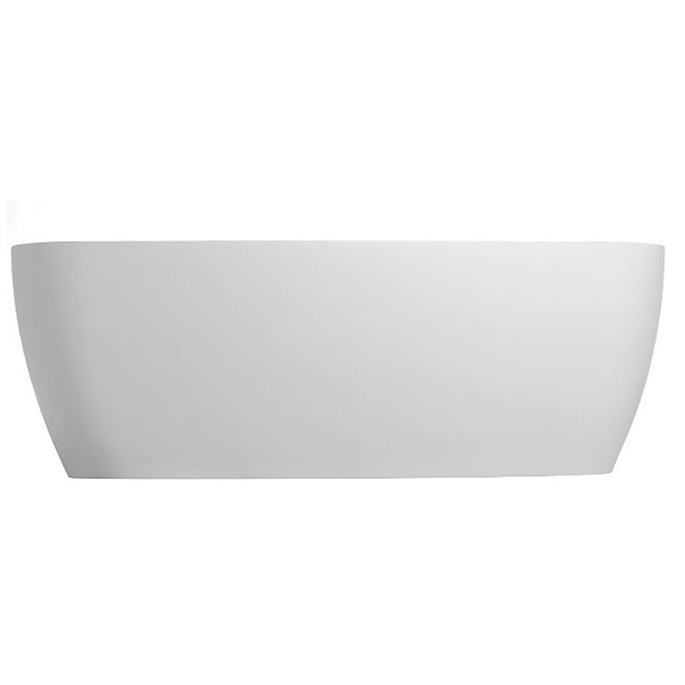 Lunar 71'' Matte White Freestanding Soaking Bathtub