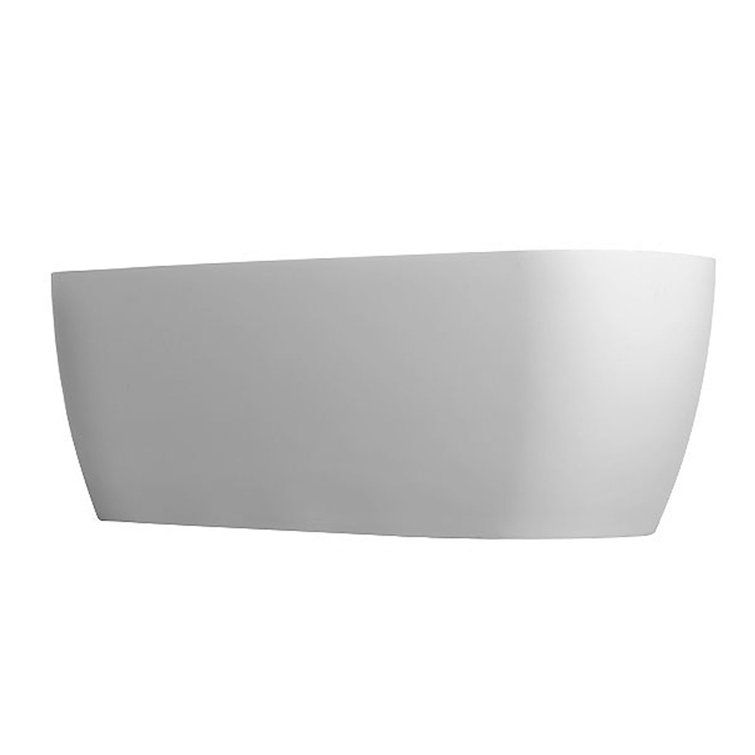 Lunar 71'' Matte White Freestanding Soaking Bathtub