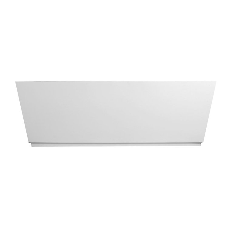 Matte White Acrylic Freestanding Rectangular Soaking Bathtub