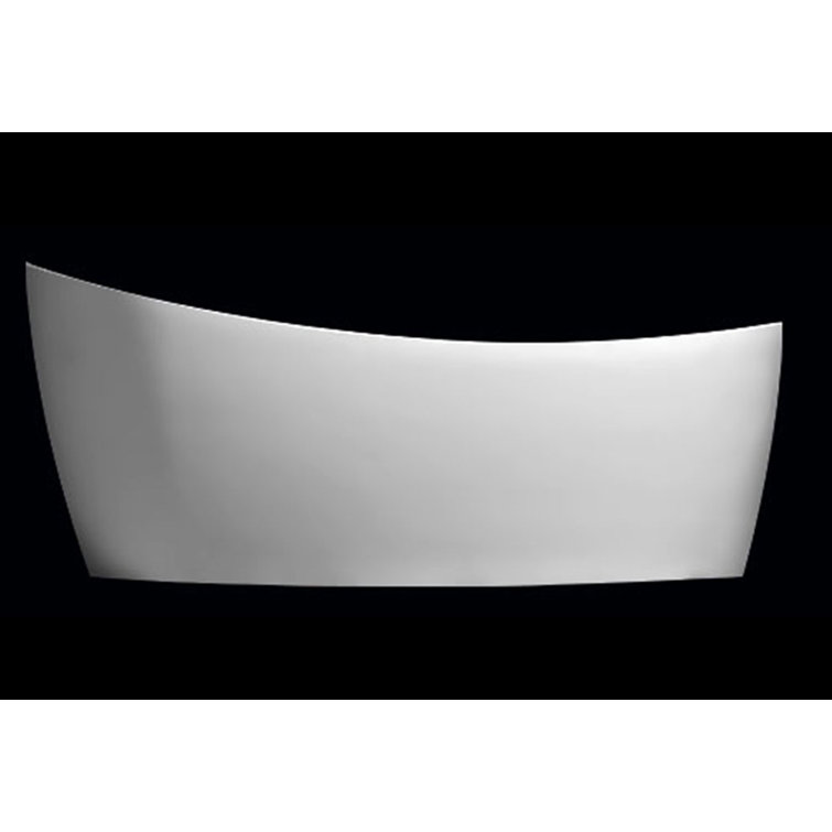 Dune 68'' Matte White Freestanding Oval Bathtub