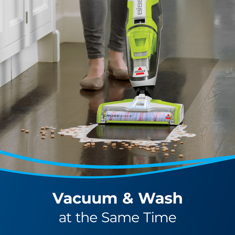 Bissell CrossWave Green and White Wet-Dry Vacuum Cleaner