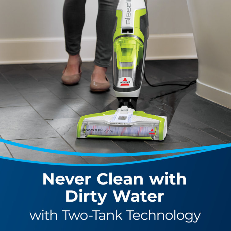 Bissell CrossWave Green and White Wet-Dry Vacuum Cleaner