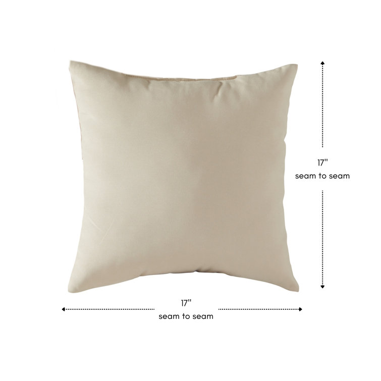 Stone 17" Square Outdoor Throw Pillows Set of 2