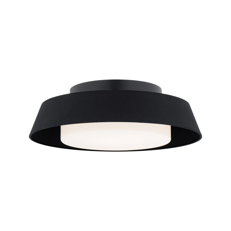 Black Aluminum Modern LED Flush Mount Ceiling Light