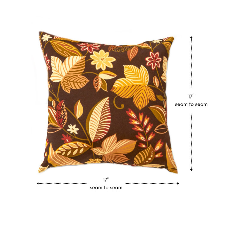Timberland Floral 17" Square Outdoor Throw Pillow Set