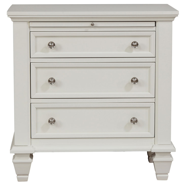 White Maple Veneer California King Bedroom Set with High Headboard