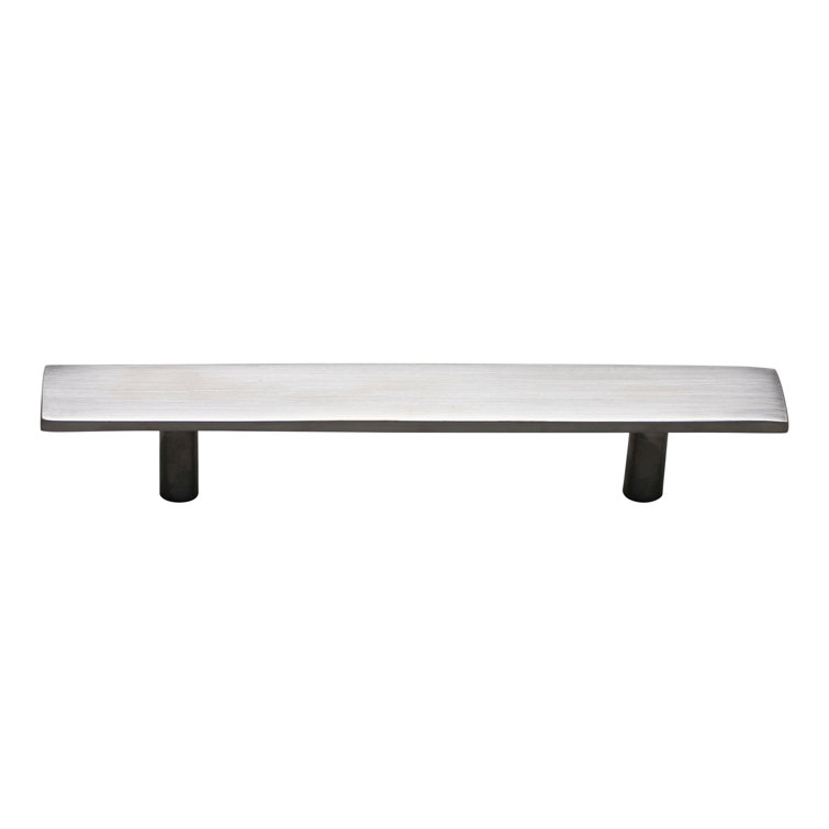 Nickel Plated Brass Modern Bar Handle Pull with Mounting Hardware