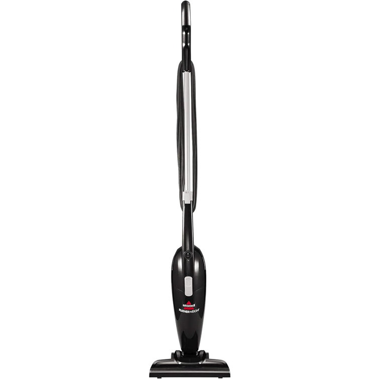 BISSELL Featherweight Black Bagless Stick Vacuum with Crevice Tool