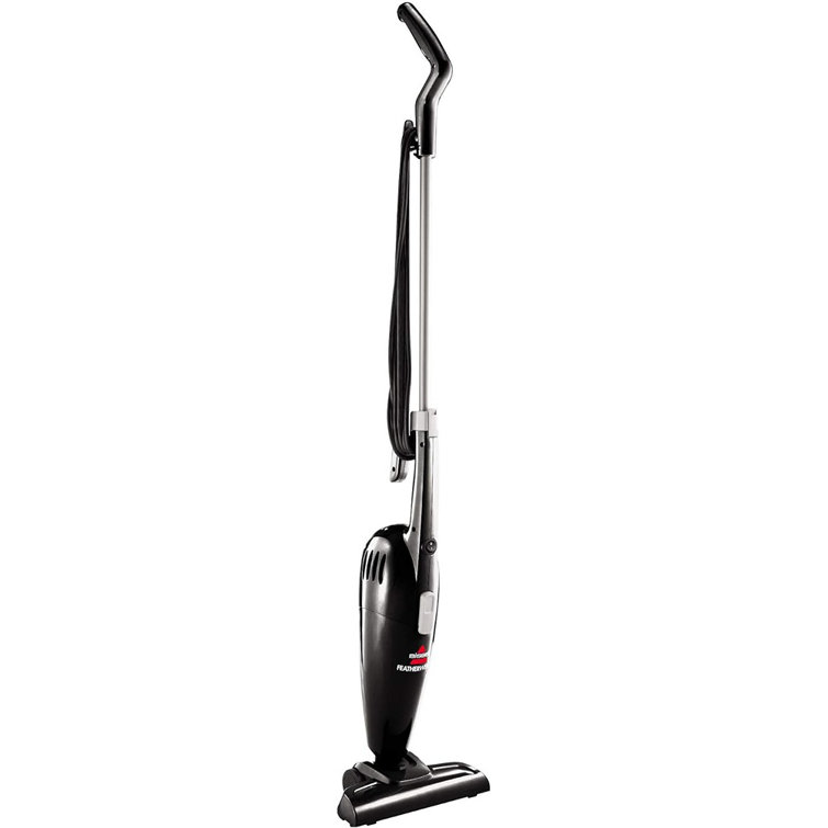 BISSELL Featherweight Black Bagless Stick Vacuum with Crevice Tool