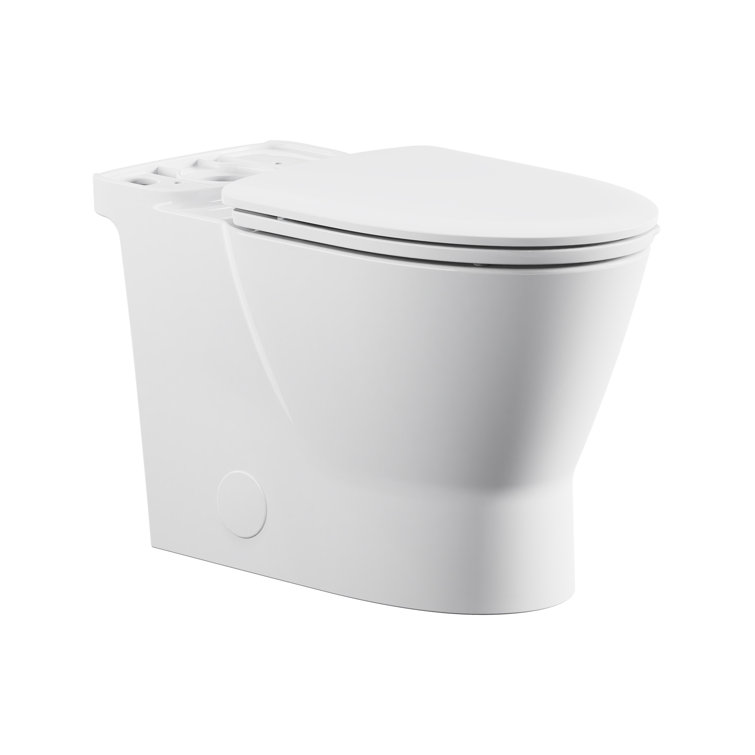 White Vitreous China Skirted Chair Height Toilet Bowl with Seat