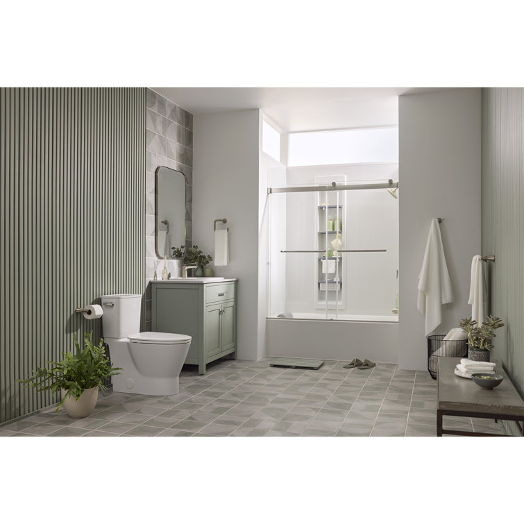 White Vitreous China Skirted Chair Height Toilet Bowl with Seat