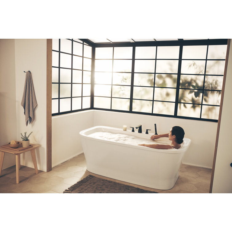 Aspirations 60'' White Acrylic Freestanding Bathtub