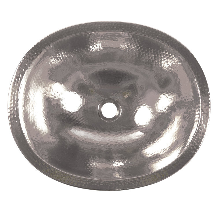 Edison 18.5" Hammered Nickel Undermount Bathroom Sink