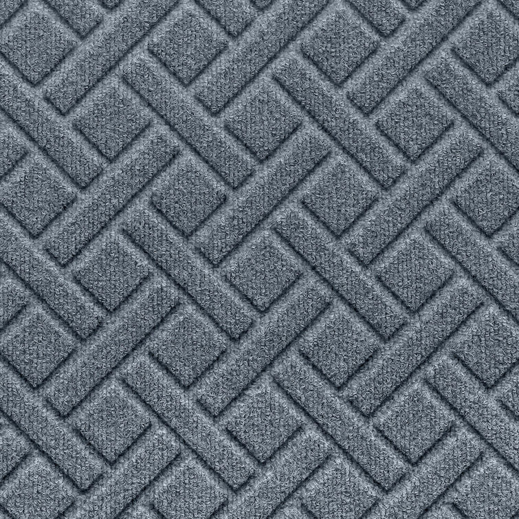 Bluestone Lattice Pattern Outdoor Door Mat 35" x 59"