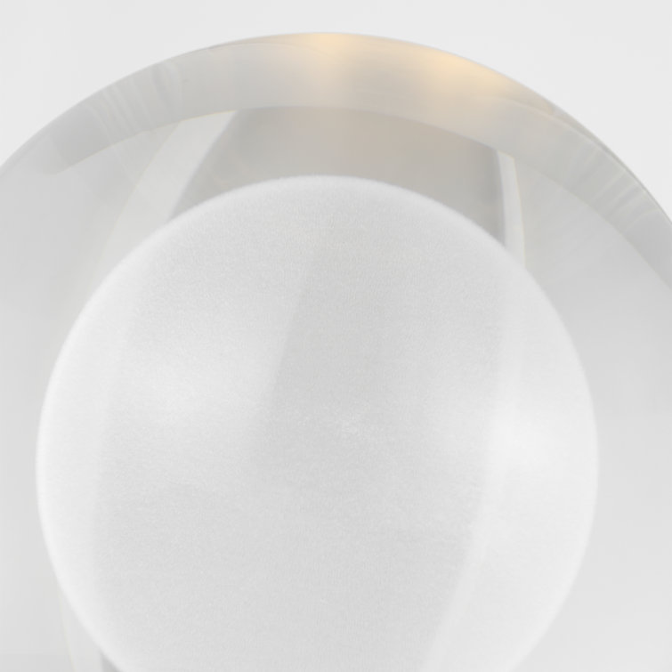 Mina Black Crystal Sphere Rechargeable Table Lamp