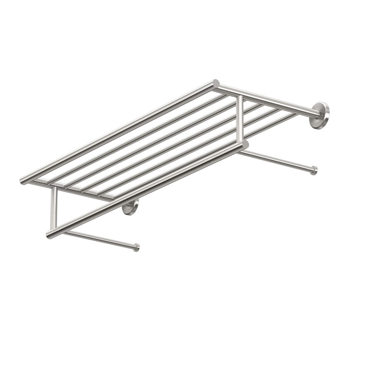 Latitude II 24-Inch Satin Nickel Wall Mounted Towel Rack