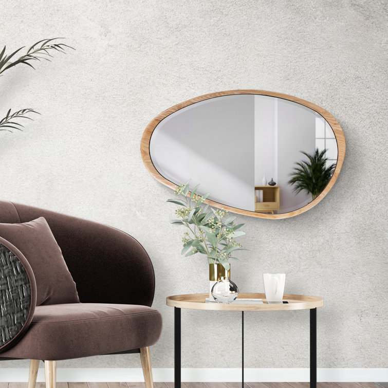Anna Solid Wood Asymmetrical Wall Mirror