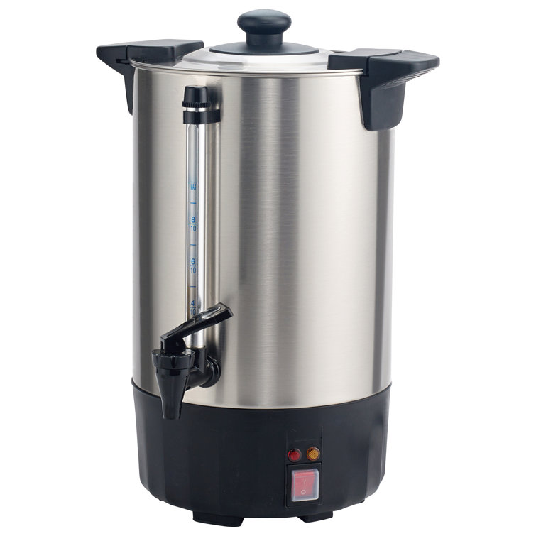 Stainless Steel 3-Gallon Electric Coffee Urn with Cool-Touch Handles