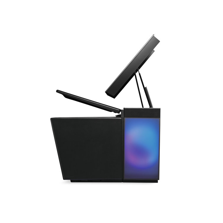 Honed Black Elongated Free Standing Dual Flush Smart Toilet